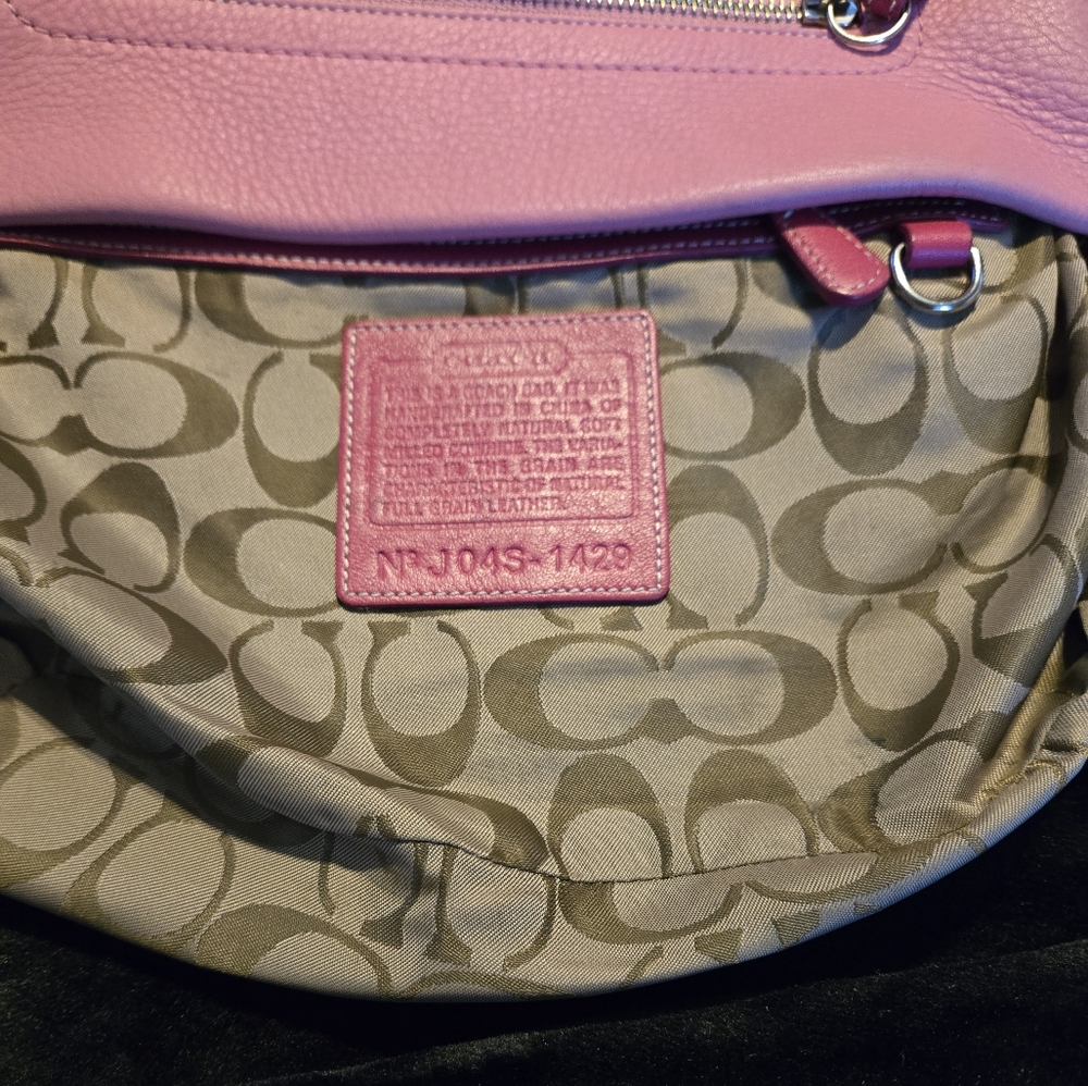 Coach Vintage Soho Pebbled Leather 2 Tone Pink - Picture 9 of 11